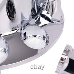 Wheel Cover Hub Cap 33mm Screw-on Lug Nut Covers for Freightliner Semi Trucks