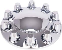 Wheel Cover Hub Cap 33mm Screw-on Lug Nut Covers for Freightliner Semi Trucks