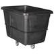 Zoro Select 36fk91 Cube Truck, 7/16 Cu. Yd, 800lb. Cap, Black