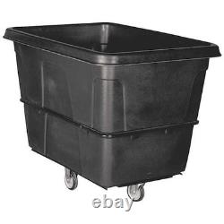 Zoro Select 36Fk91 Cube Truck, 7/16 Cu. Yd, 800Lb. Cap, Black