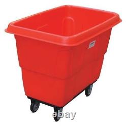 Zoro Select 36Fl08 Cube Truck, 3/8 Cu. Yd, 500 Lb. Cap, Red