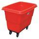 Zoro Select 36fl08 Cube Truck, 3/8 Cu. Yd, 500 Lb. Cap, Red
