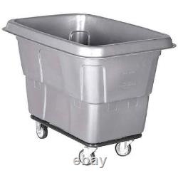 Zoro Select 36Fl10 Cube Truck, 3/8 Cu. Yd, 500 Lb. Cap, Gray