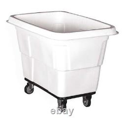 Zoro Select 36Fl11 Cube Truck, 3/8 Cu. Yd, 500 Lb. Cap, White